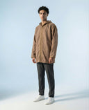 Longline Beige Hooded Coat