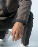 Longline Grey Hooded Coat