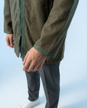 Longline Forest Green Hooded Coat